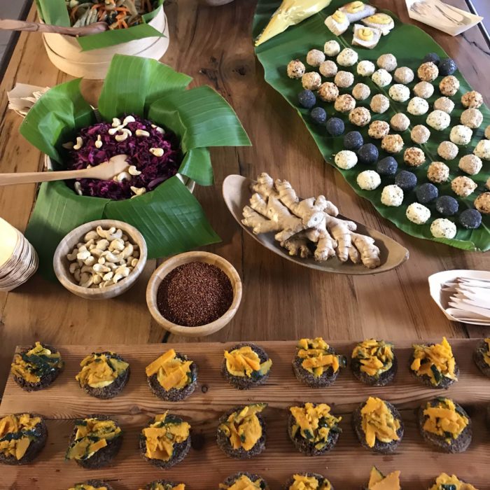 Buffet vegan Profumeria Urbani-mygreenfood